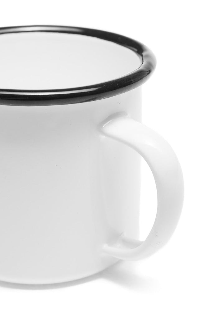 Forét Bean Enamel Mug - White 