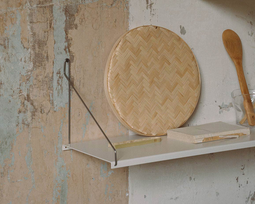 FRAMA - シングルシェルフ | ウォームホワイトスチール | D20 / W80