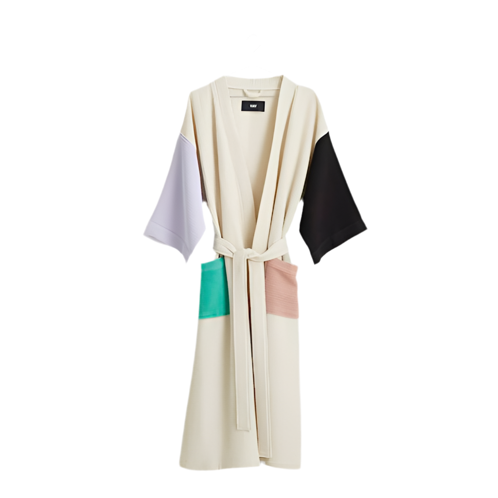 Waffle Bathrobe Multi HAY