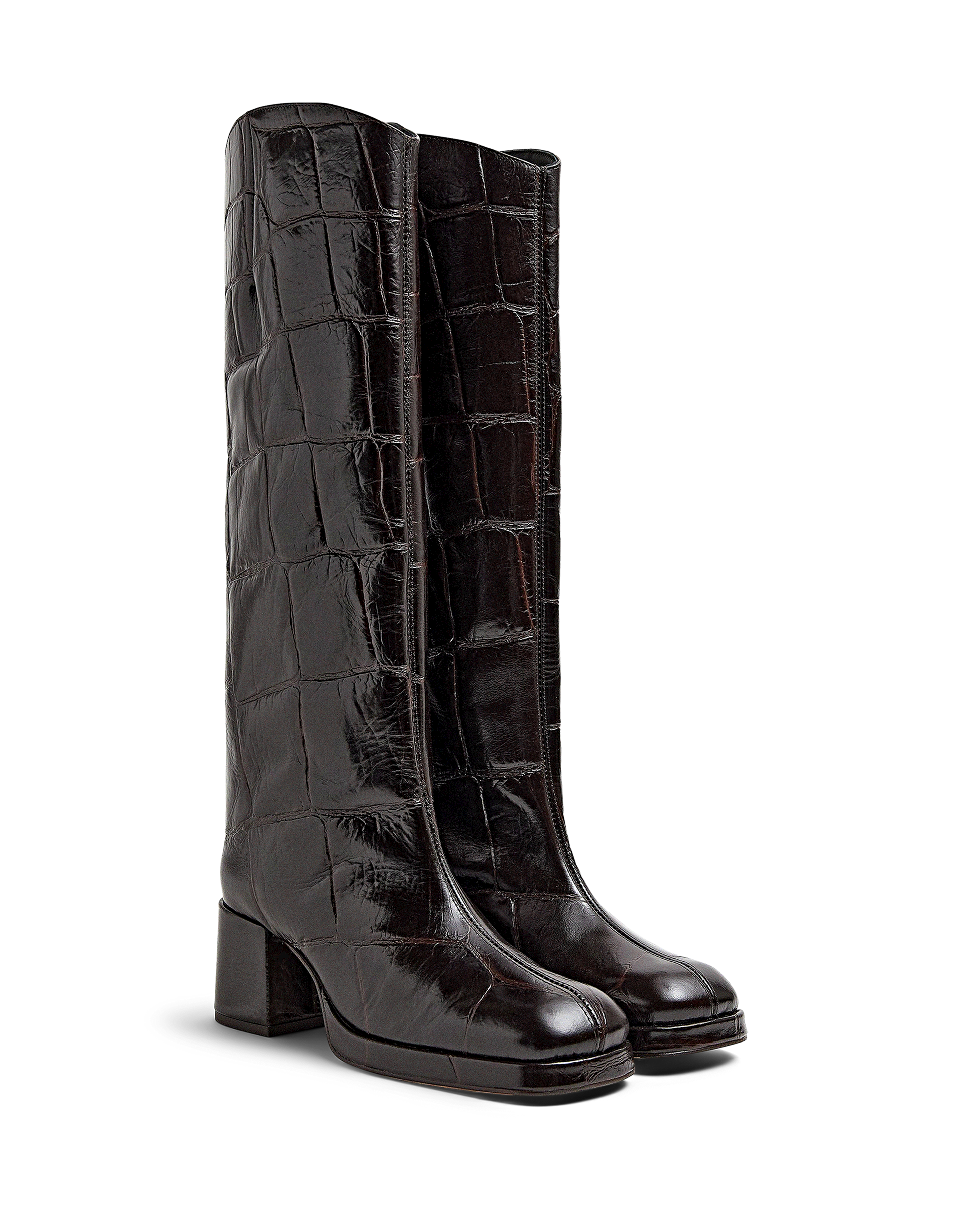 Tundra Maxi Croco Tall Boots