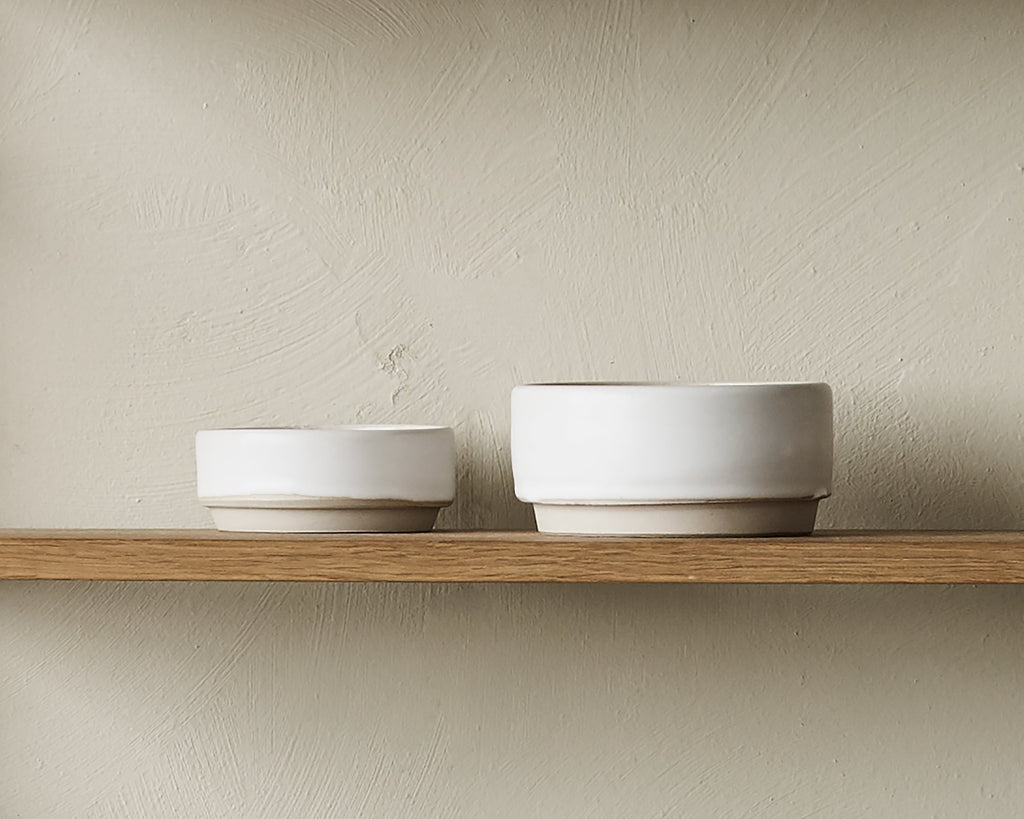 FRAMA - Otto Ceramic Bowls Set of Two | White | Small Frama