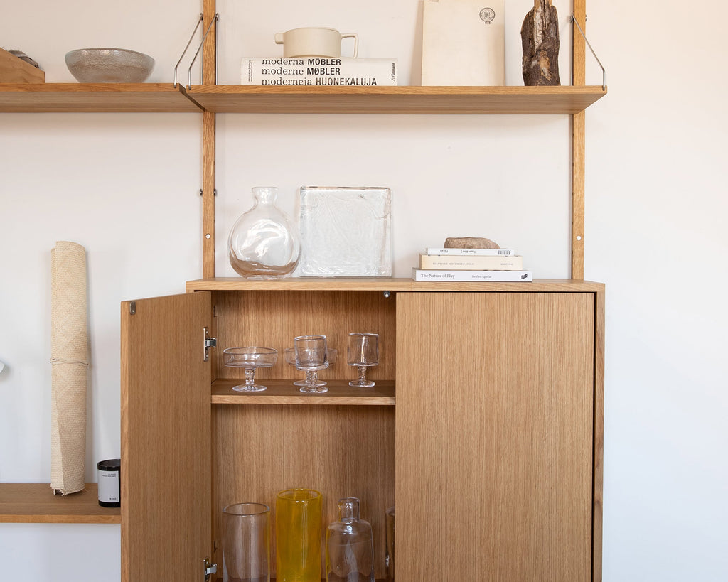 FRAMA - シェルフライブラリー ミディアムキャビネット アドオンセクション | ナチュラルオーク | H185.2 / W80