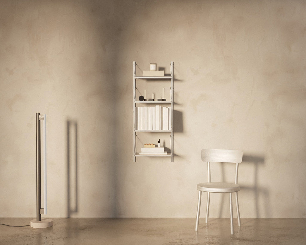 FRAMA - シェルフライブラリ追加セクション | ステンレススチール | H108.4 / W40