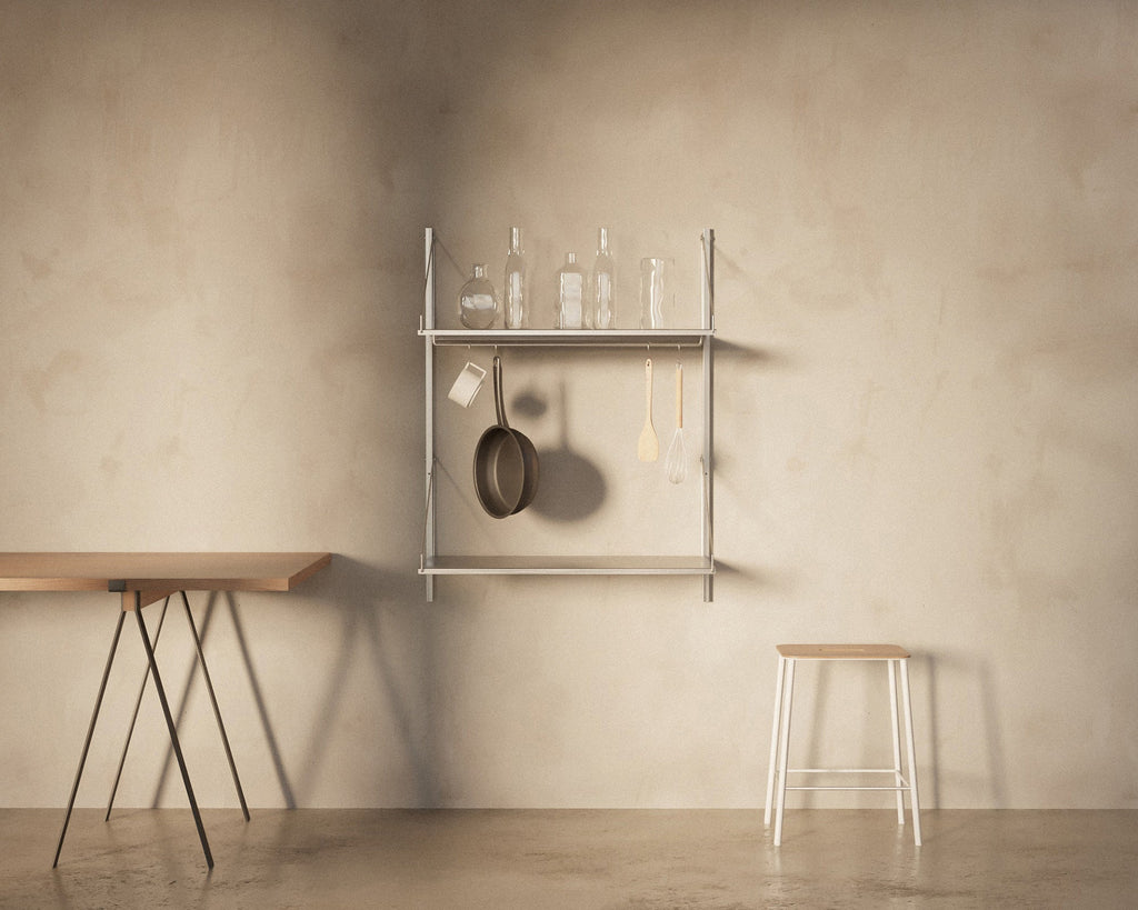 FRAMA - シェルフ ライブラリー ハンガー セクション | ステンレススチール | H108.4 / W80