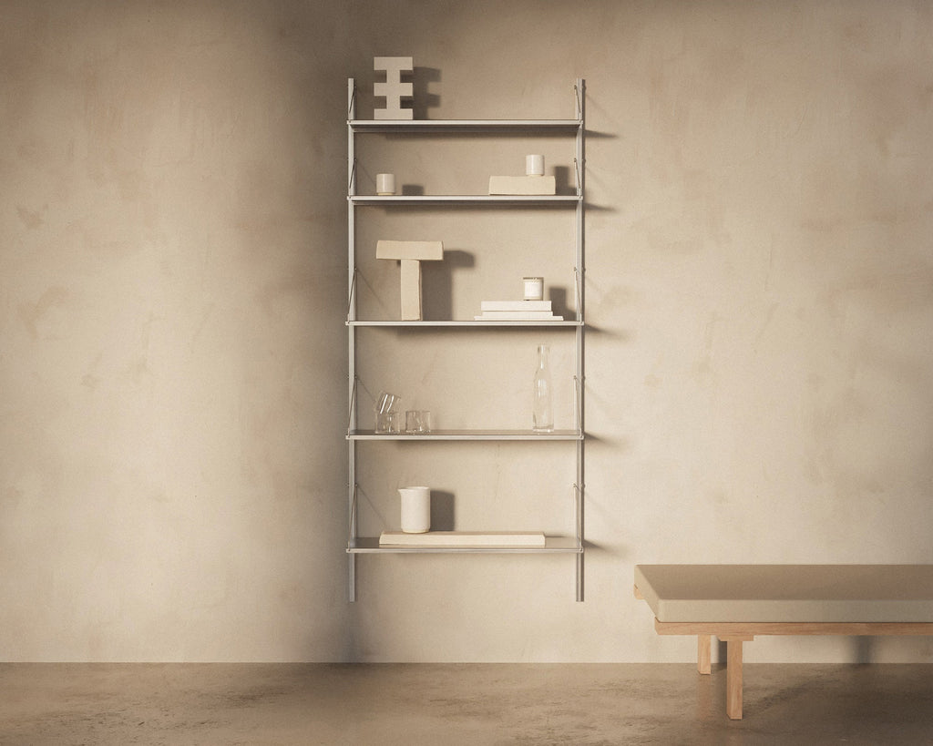 FRAMA - Shelf Library Single Section | Stainless Steel | H185.2 / W80 FRAMA