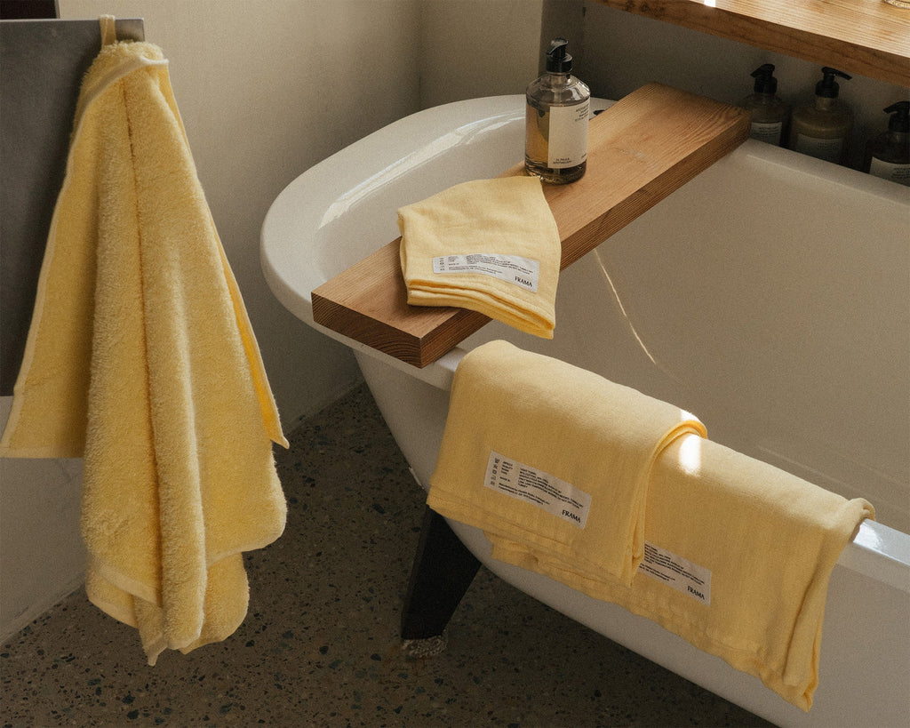 FRAMA - Light Towel | Pale Yellow | Bath Towel Frama