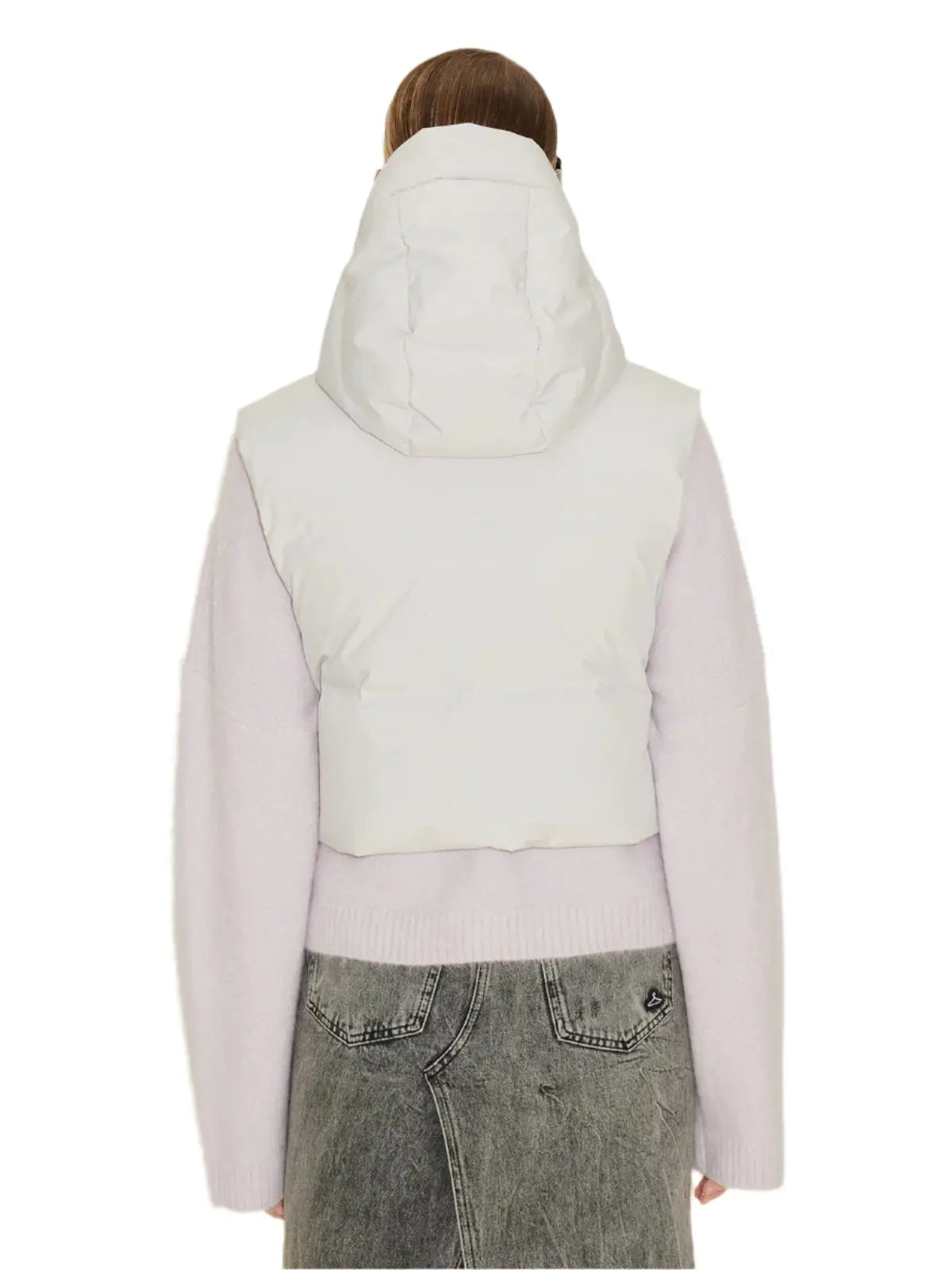 Sula Down Bib Lt. Grey Holzweiler