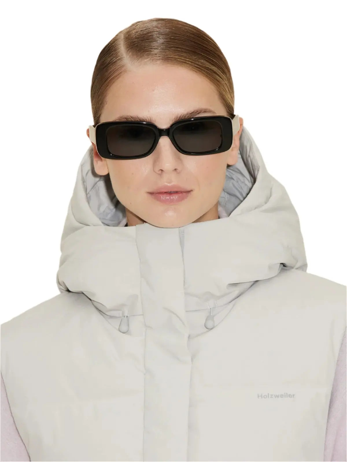 Sula Down Bib Lt. Grey Holzweiler