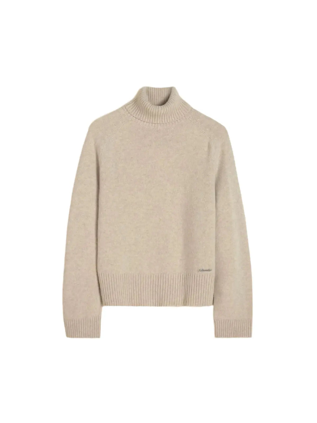 W. Lambswool Knit Turtle Sand Holzweiler