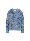 Charles Jacquard Sweater Blue Holzweiler