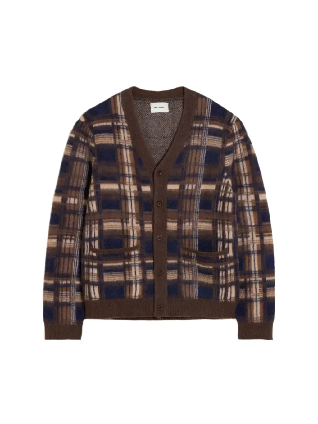Covert Check Cardigan Brown Check Holzweiler