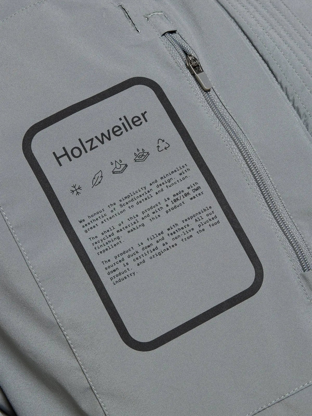 Glittertind Down Jacket Grey Holzweiler