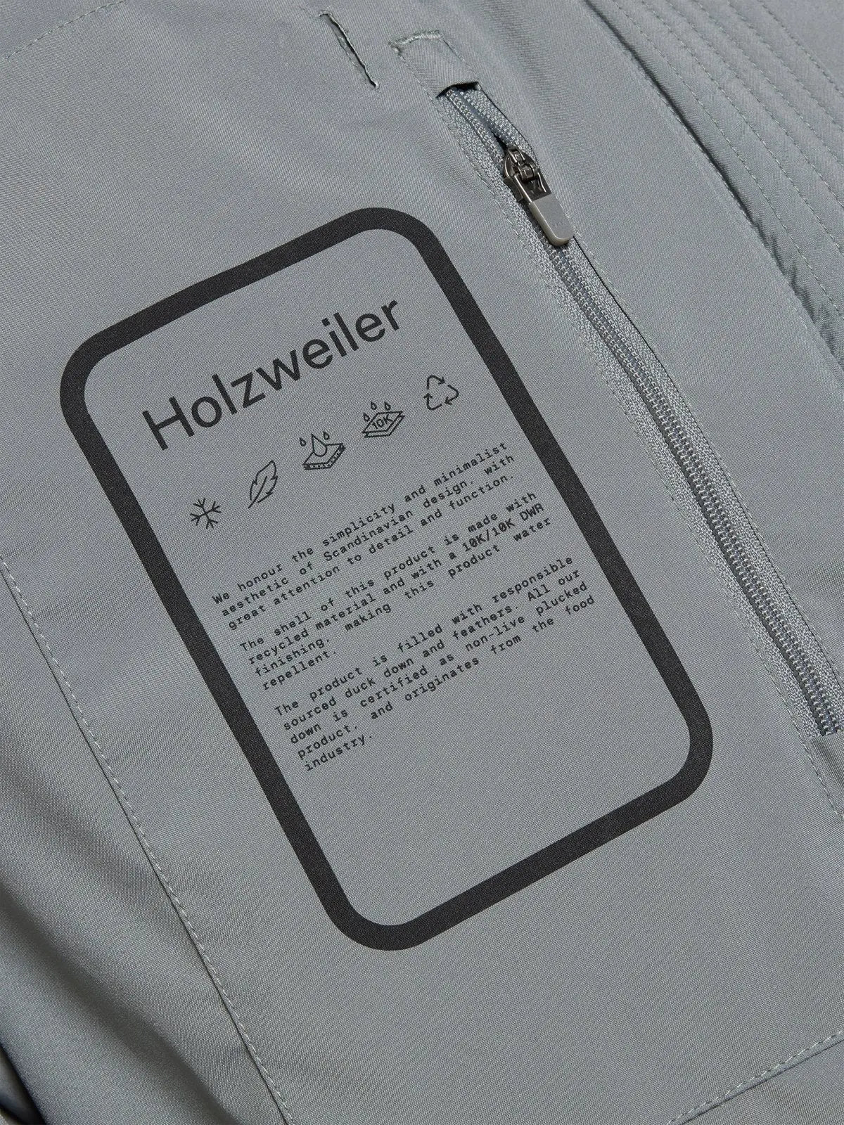 Glittertind Down Jacket Grey Holzweiler