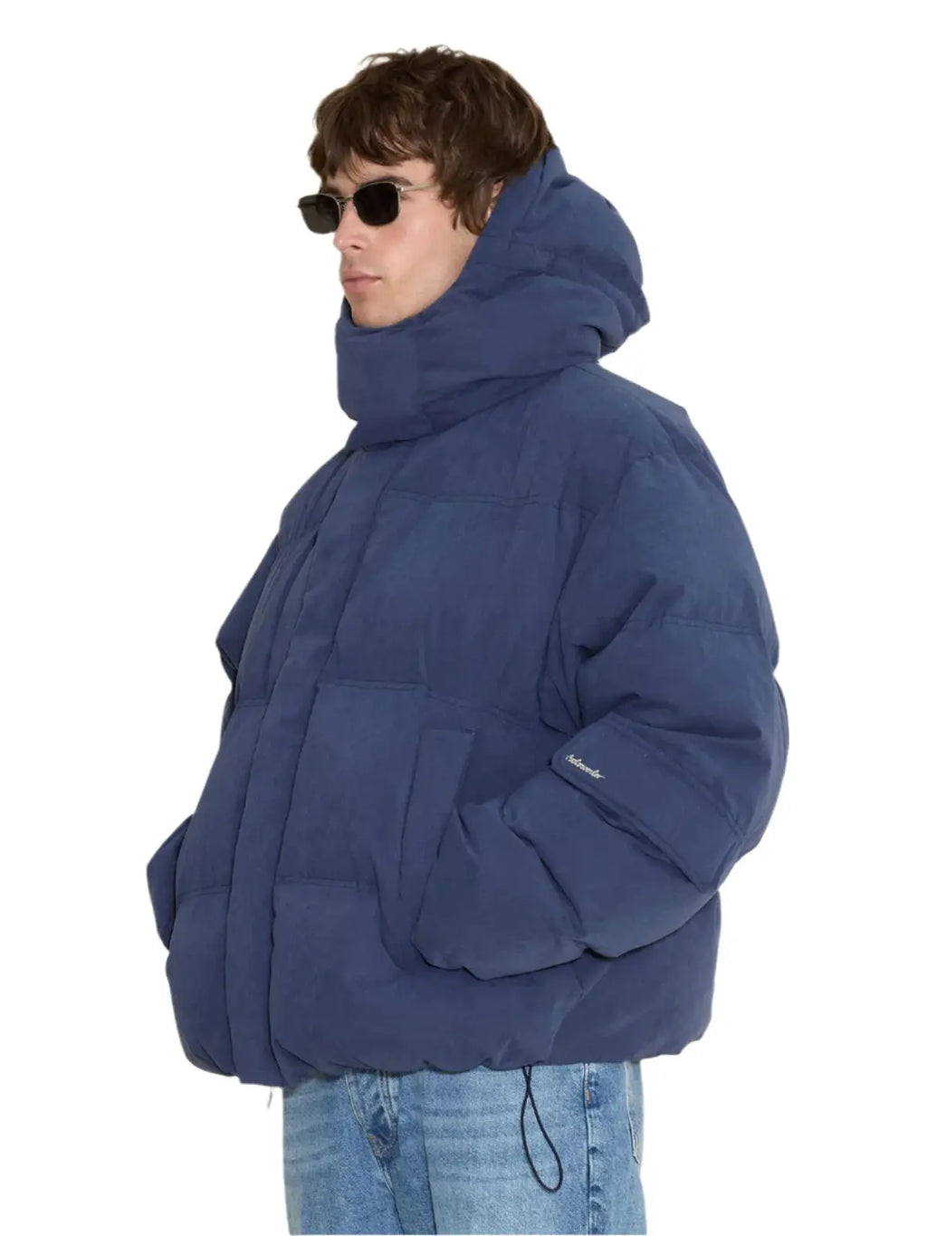 Narvik Brushed Down Jacket Navy Holzweiler