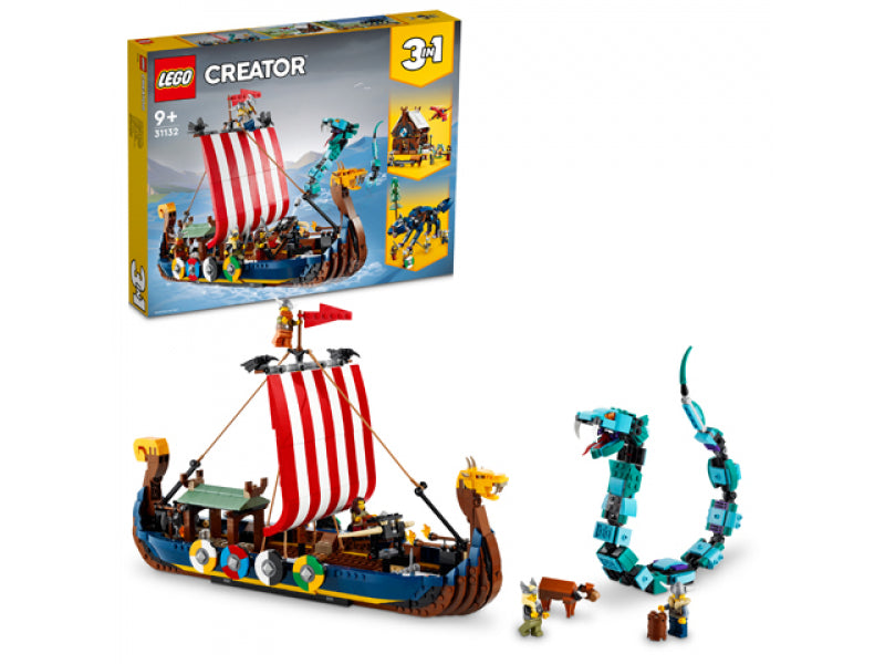 LEGO Creator 3 in 1 - Viking Ship and the Midgard Serpent (31132)