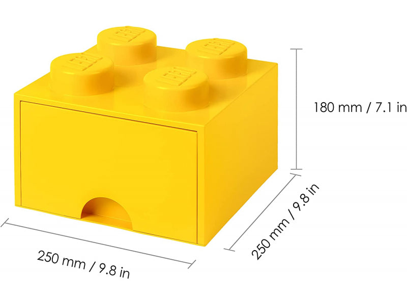 LEGO Storage Brick Drawer 4 YELLOW (40051732)