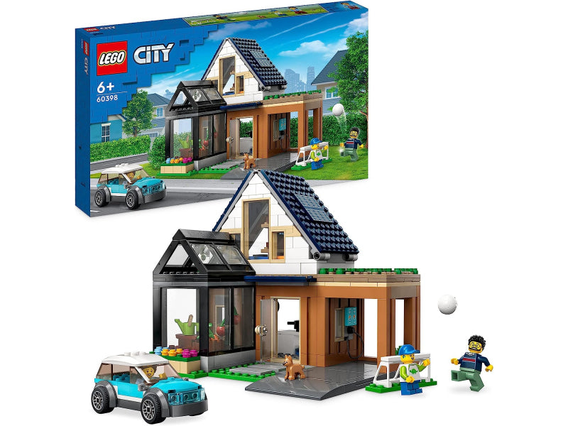 LEGO City Family House with Electric Car. Dollhouse Set - 60398