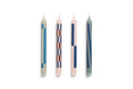 Pattern Candle Set of 4 HAY