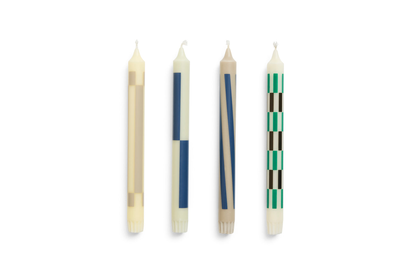 Pattern Candle Set of 4 HAY