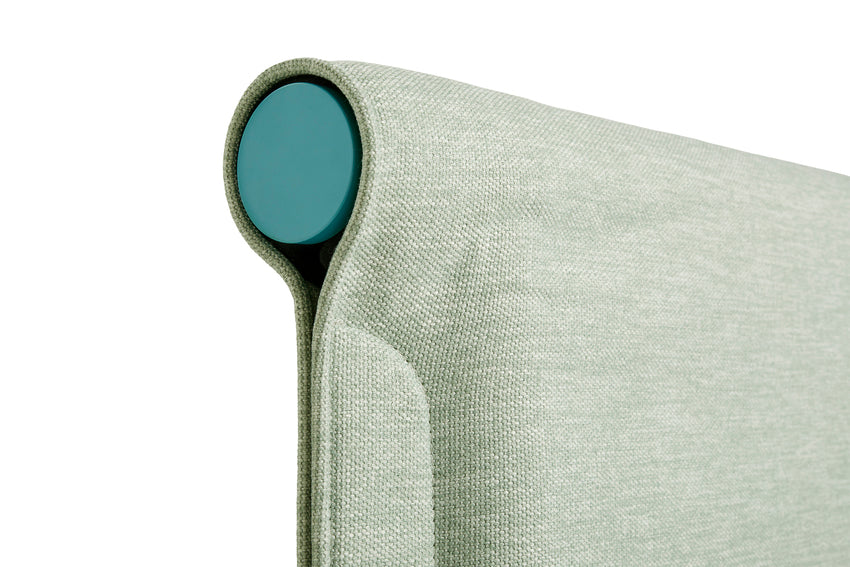 Tamoto Bed Mint Turqouise Powder Coated Steel Frame HAY