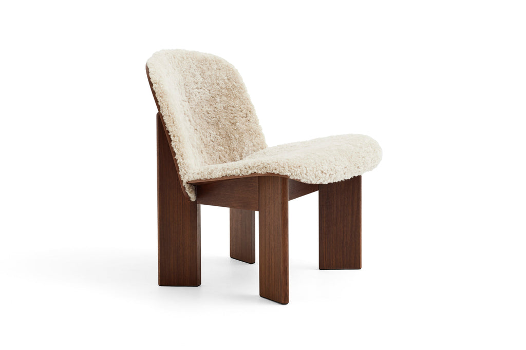 Chisel Lounge Chair with front upholstery HAY