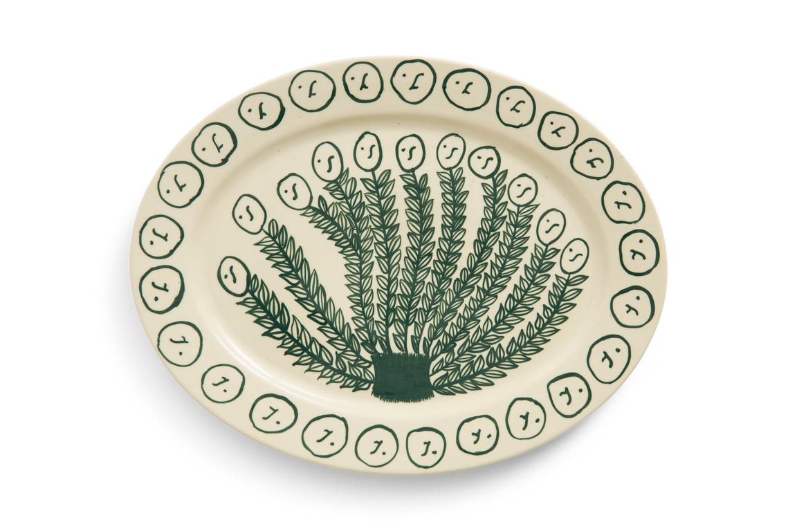 LA PITTURA OVAL SERVING PLATTER-L36,5-OLIVE GROVE Hay x Emma Kohlmann