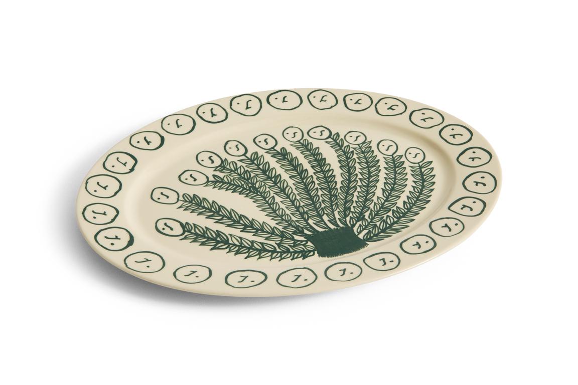 LA PITTURA OVAL SERVING PLATTER-L36,5-OLIVE GROVE Hay x Emma Kohlmann