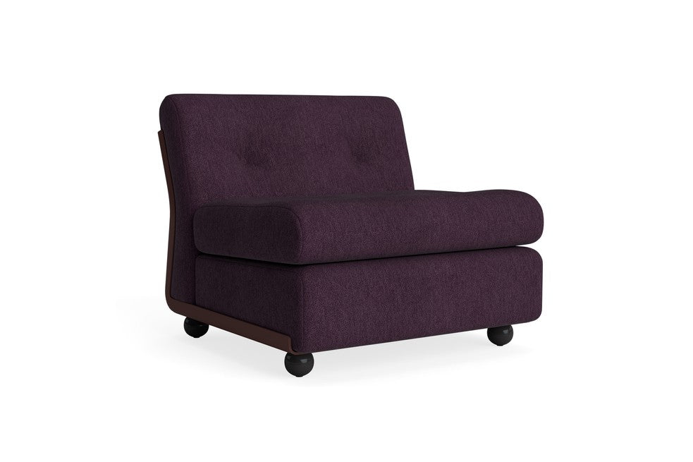AMANTA  SEATER BURGUNDY RED SHELL-UPHOLSTERY-TURF-BURGUNDY HAY
