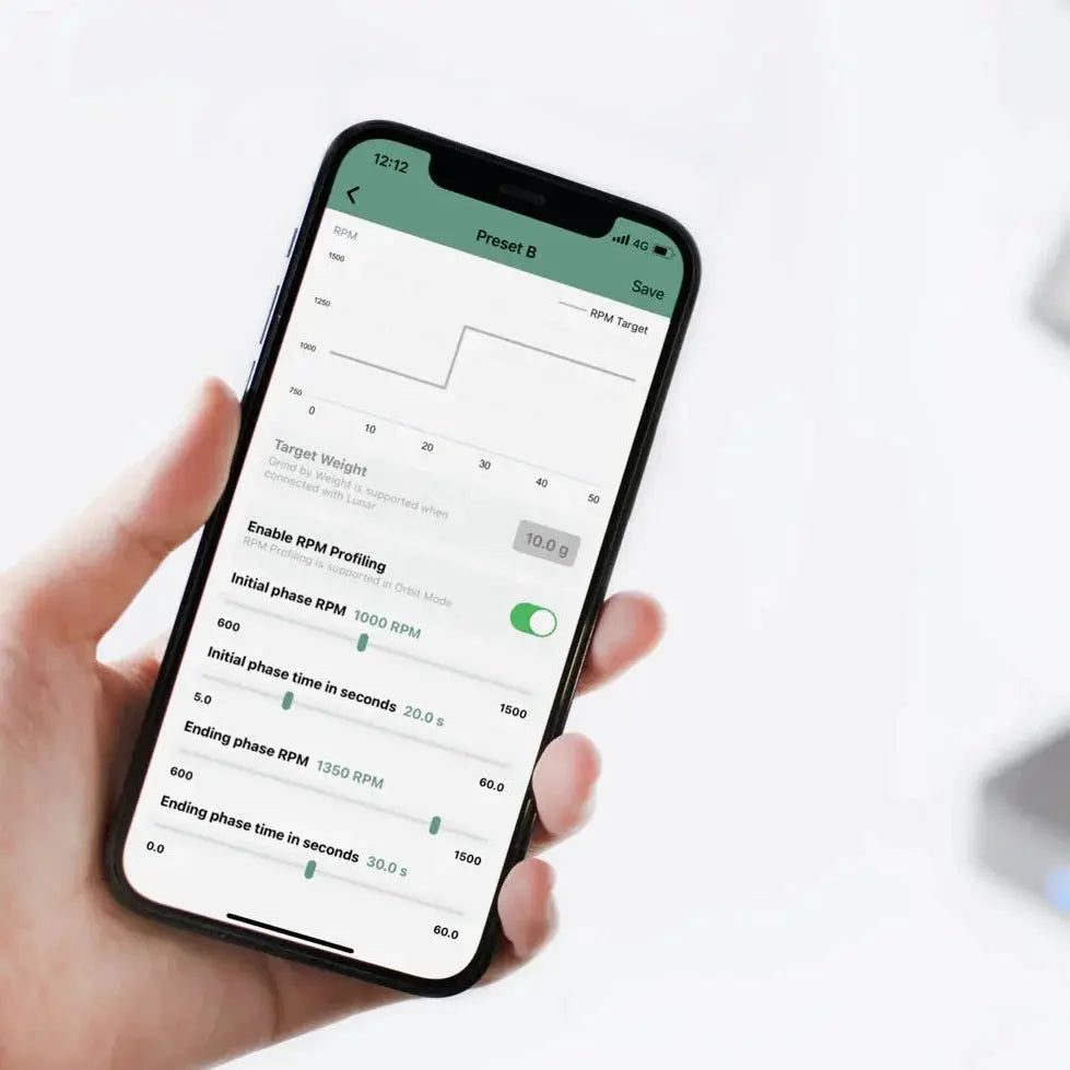 Acaia Orbit Single Can Grinder, Electric Coffee Grinder - White Acaia