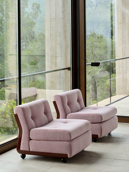 AMANTA  SEATER BURGUNDY RED SHELL-UPHOLSTERY-TURF-BURGUNDY HAY