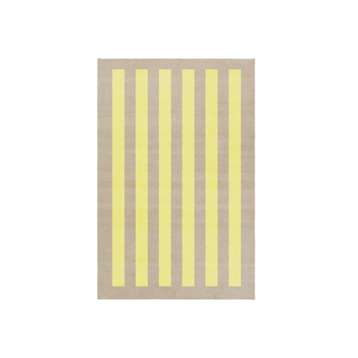 Jute Rug w. yellow stripes Matias Moellenbach