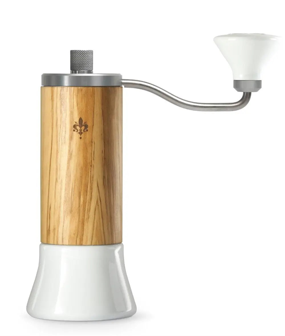 Eureka Baby Grinder Coffee Grinder - Ceramic + Olive Wood Eureka