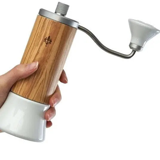 Eureka Baby Grinder Coffee Grinder - Ceramic + Olive Wood Eureka