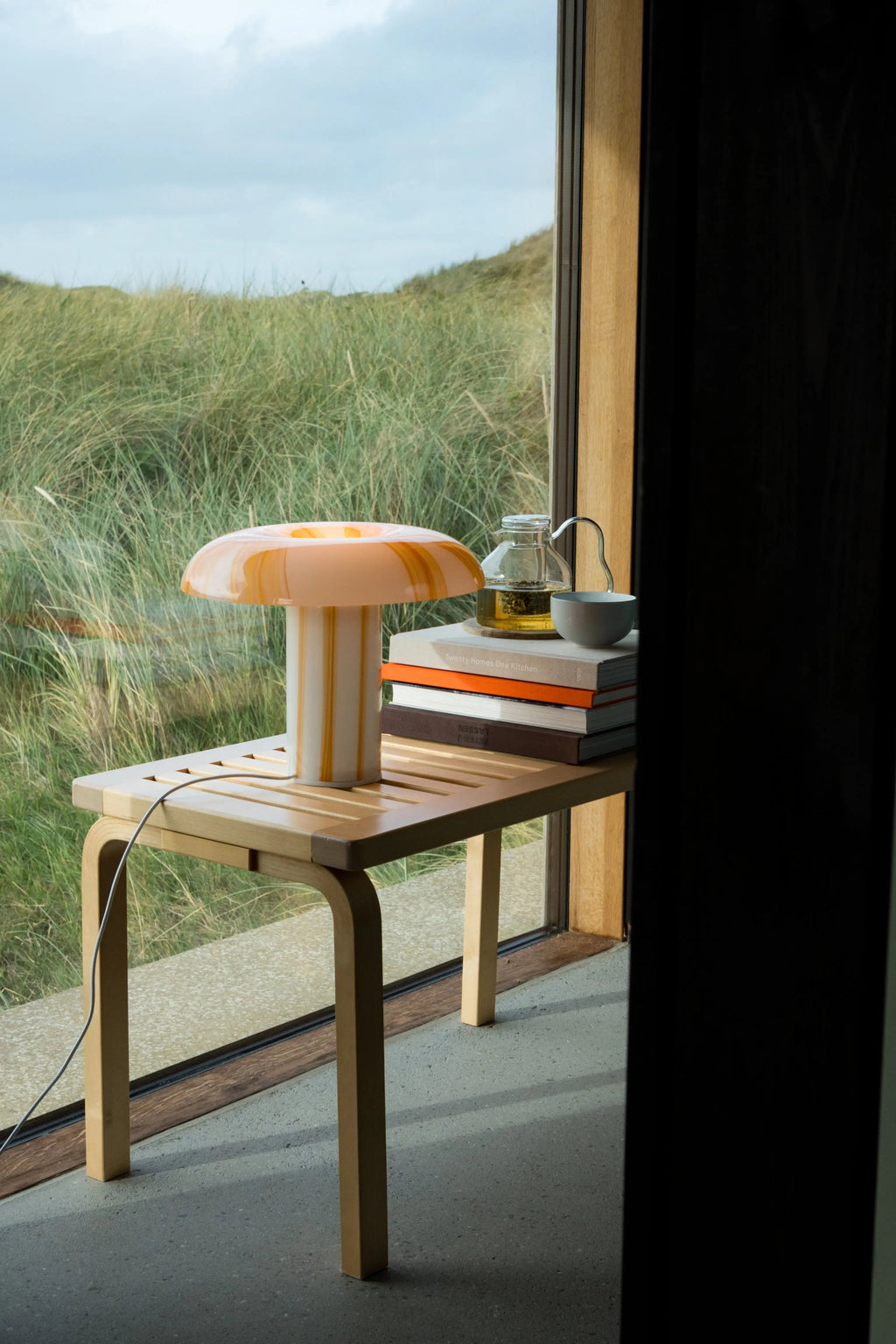 Glass Lamp - Amber Stripes Matias Moellenbach