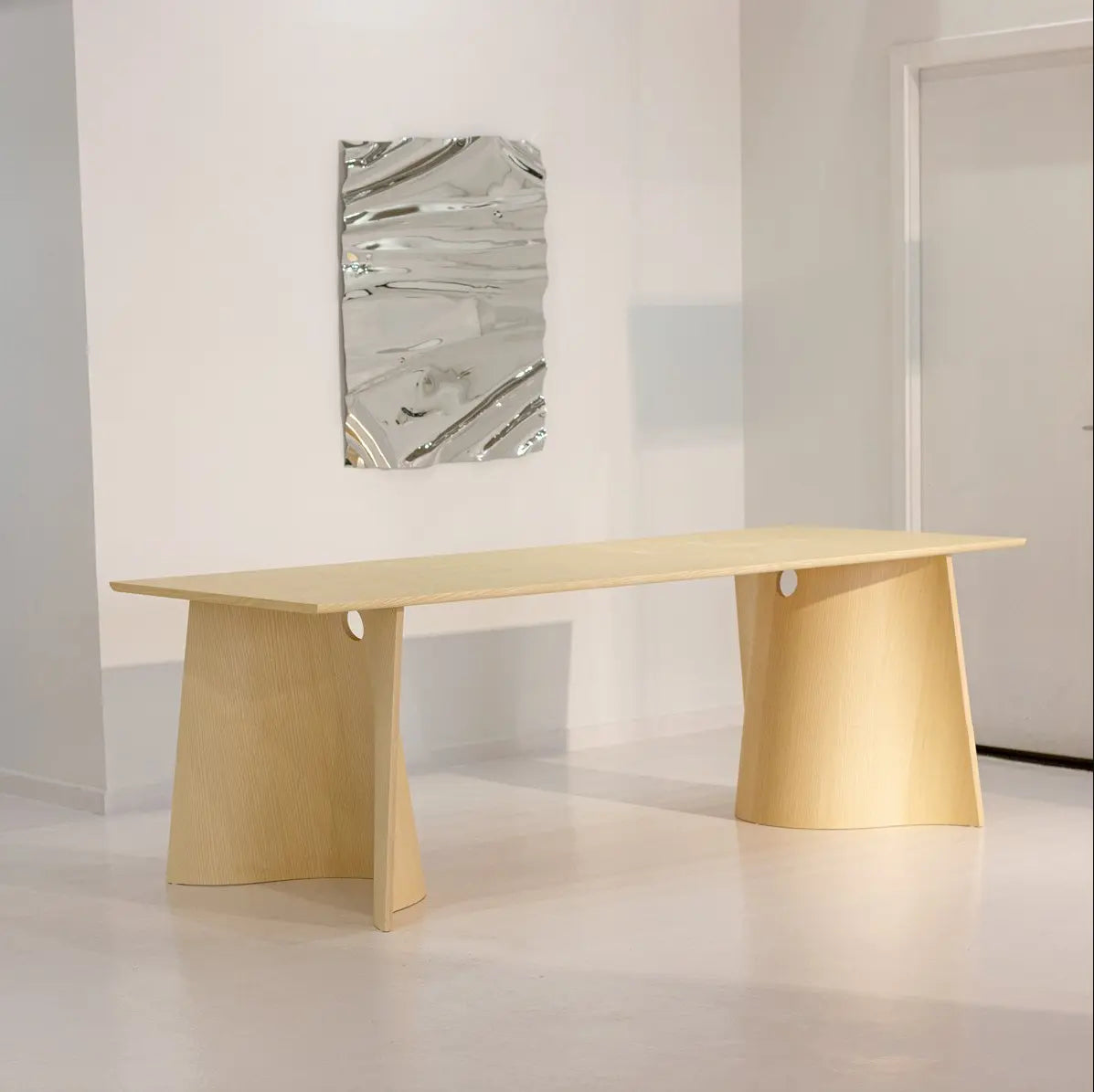 Veneer Trestle Table Matias Moellenbach