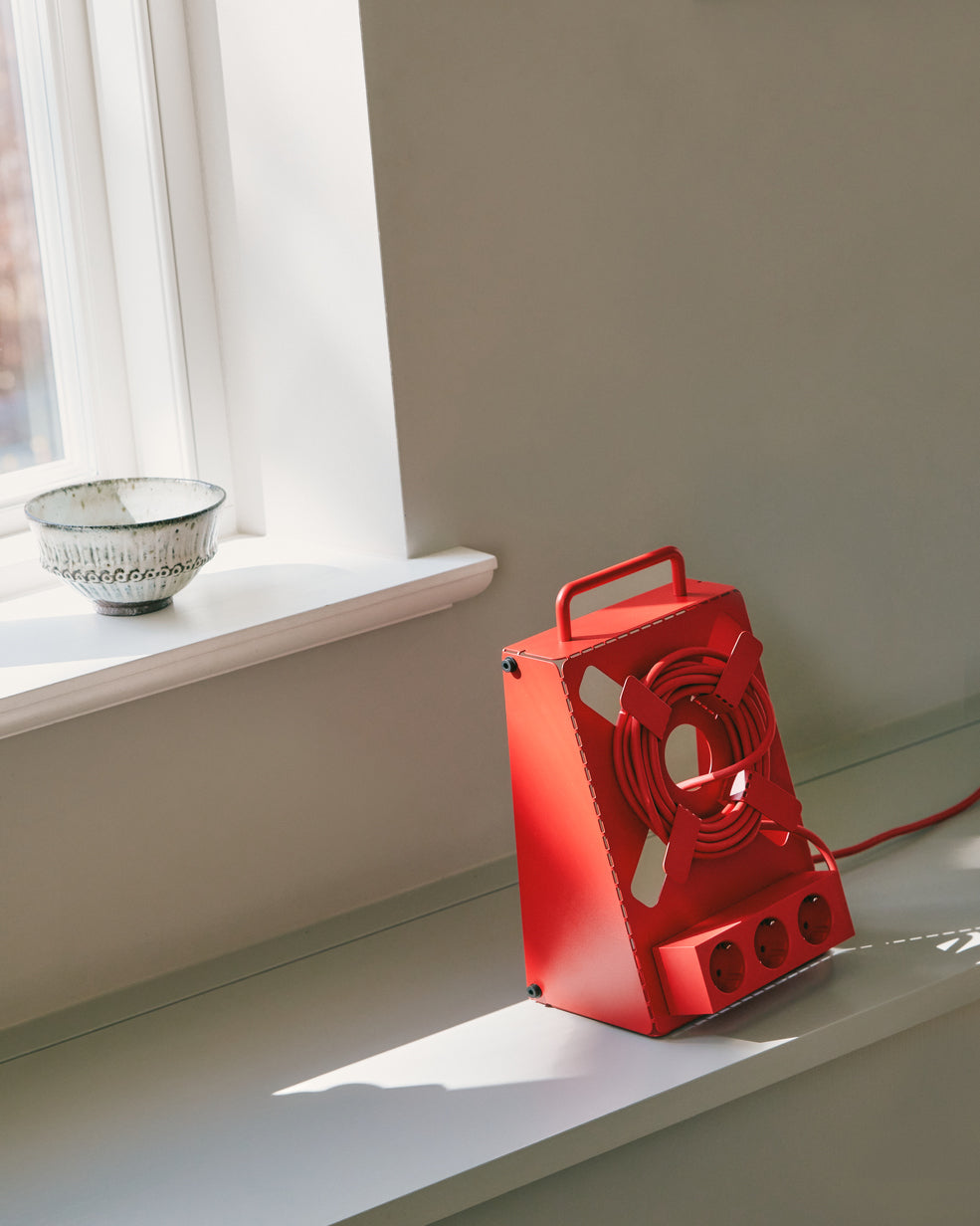 Cable Stand - Fire Red Pedestal