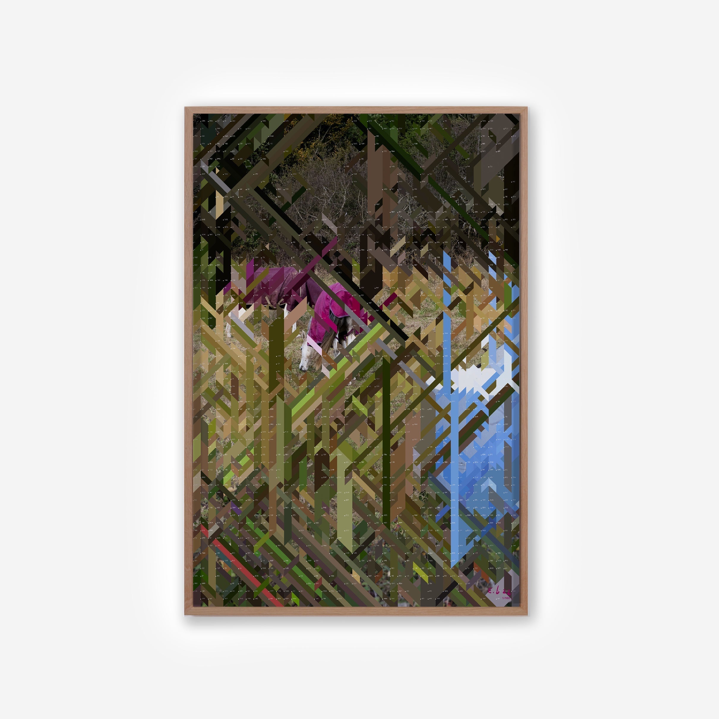 Two Purple Dressed Horses – Edition Erwan Bouroullec