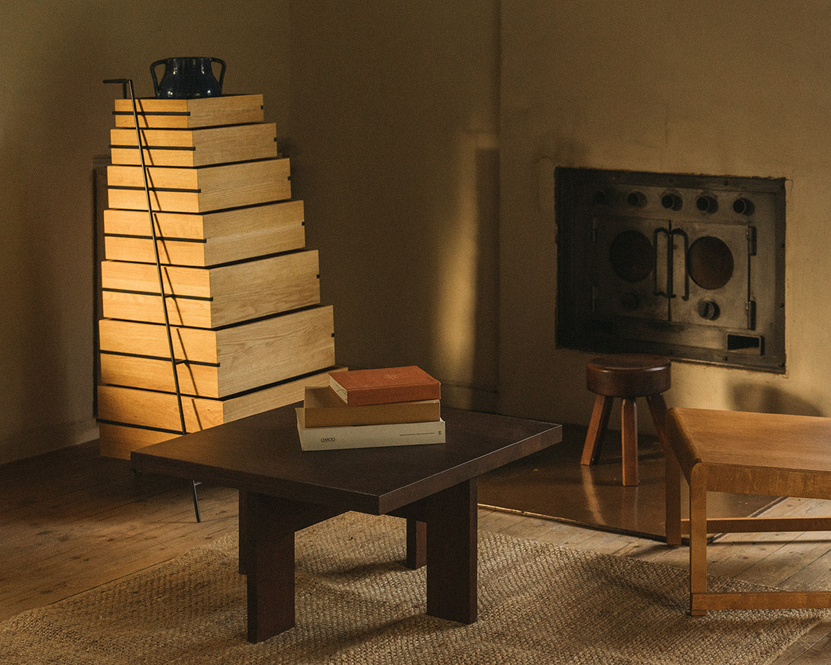 FRAMA - ファームハウスコーヒーテーブル | ダークオーク | スクエア