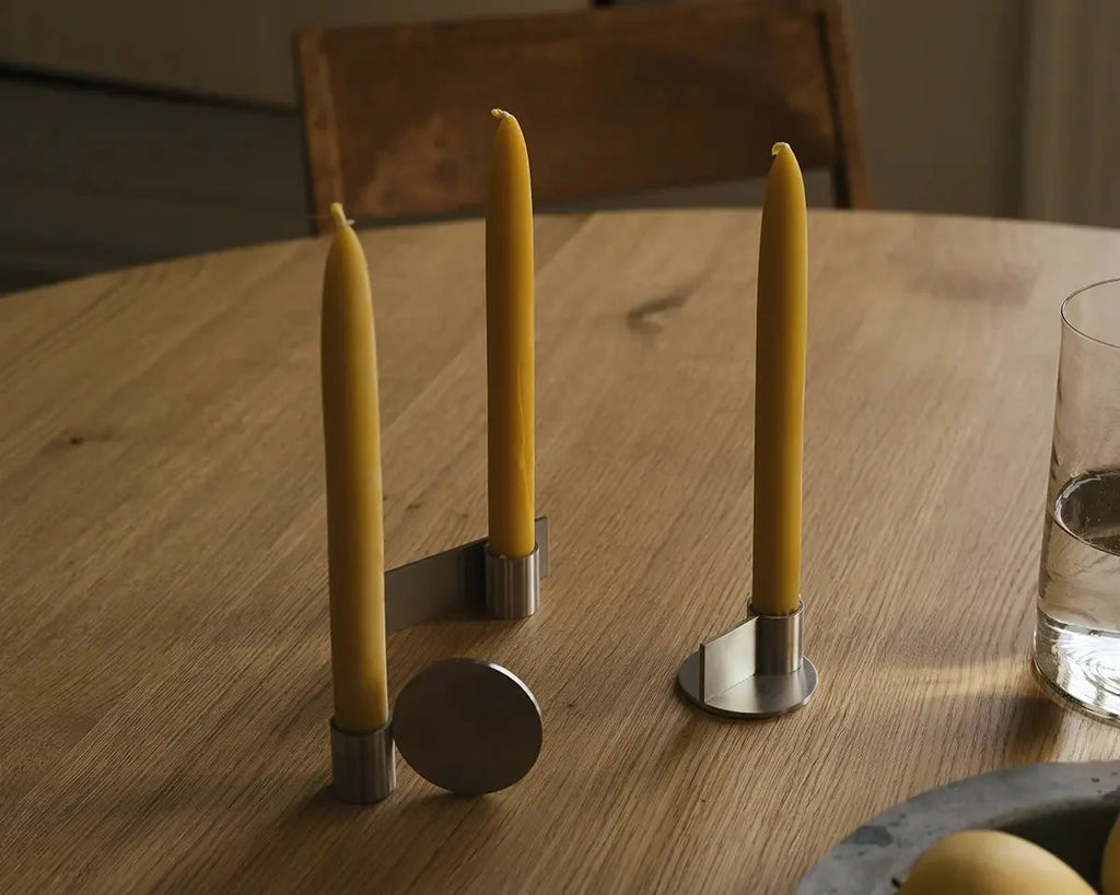 FRAMA - Fundament Candle Holder Set of Three | Stainless Steel Frama