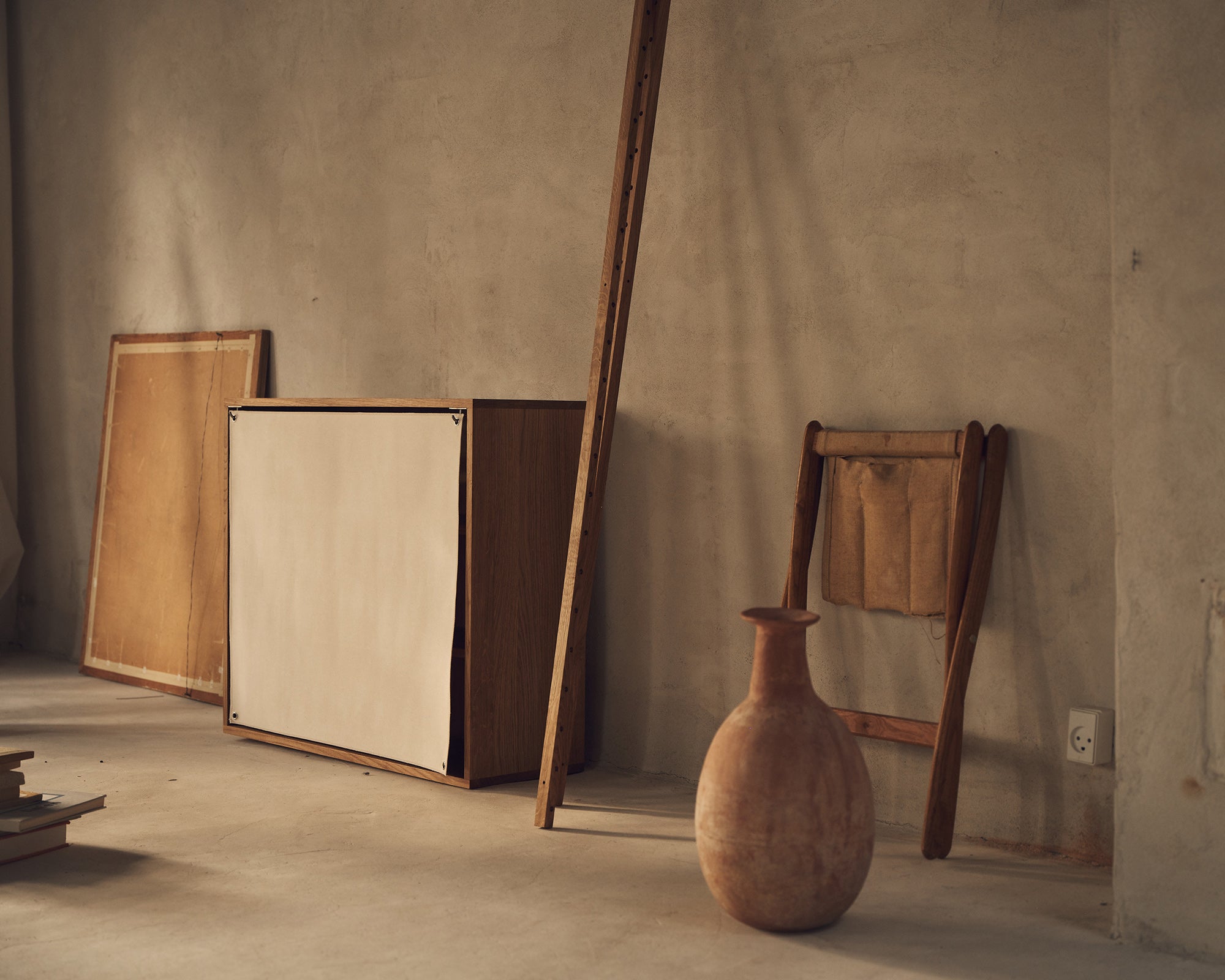 FRAMA - シェルフライブラリーキャンバスキャビネット | ナチュラルオーク / キャンバス