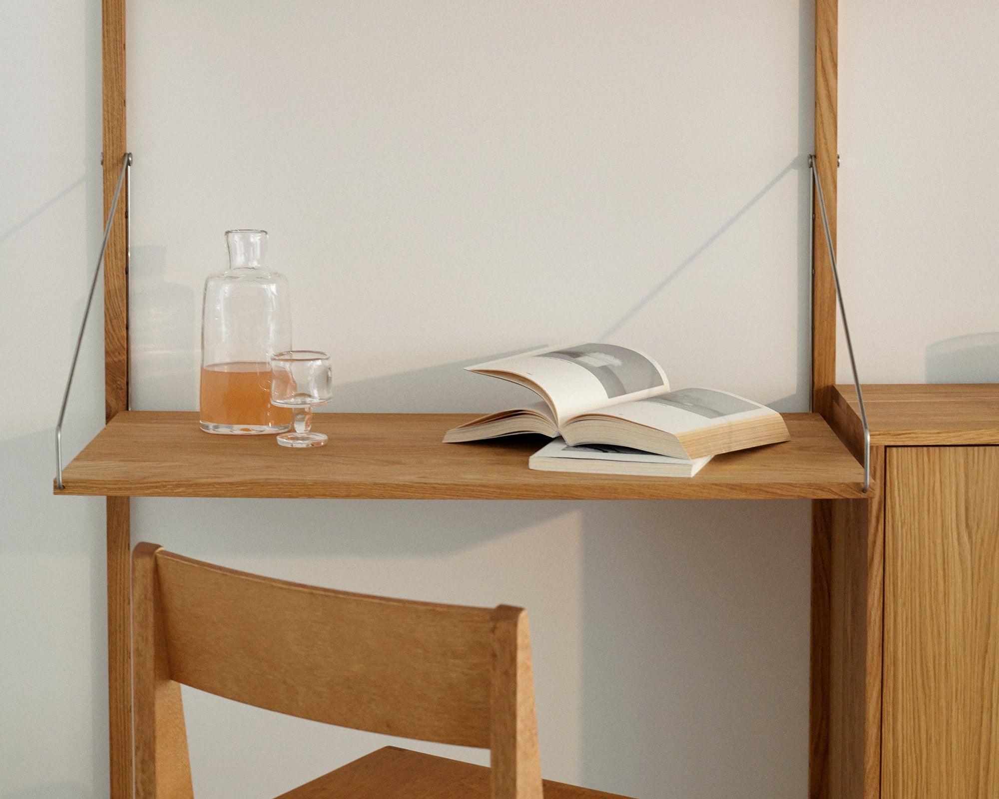 FRAMA - ライブラリーデスクシェルフ | ナチュラルオーク | D40 / W80