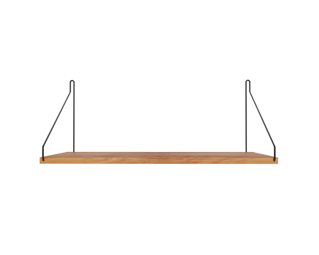 FRAMA - Single Shelf | Natural Oak / Black | D27 / W40