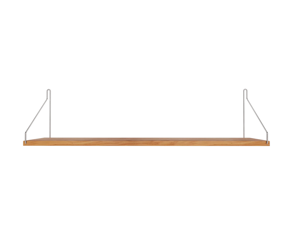 FRAMA - シングルシェルフ | ナチュラルオーク / ステンレススチール | D20 / W80