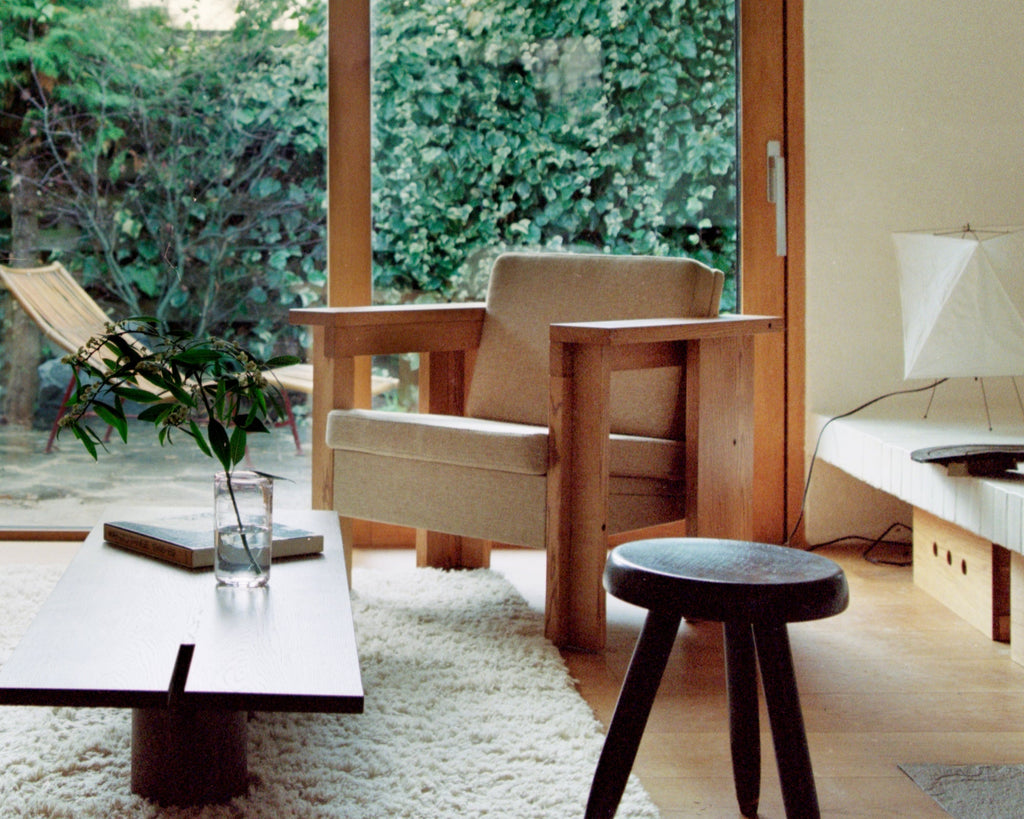FRAMA - Symmetry Lounge Chair | Ash Wood / Oat Fabric FRAMA