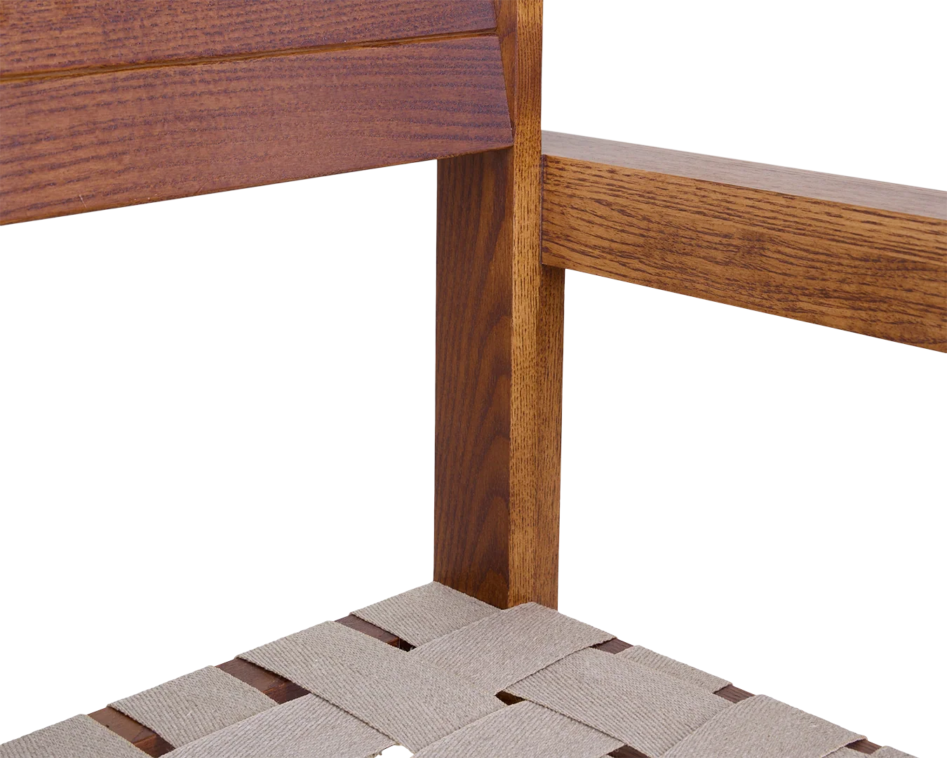 FRAMA - Symmetry Armrest Chair | Honey Ash Wood / Oat Fabric