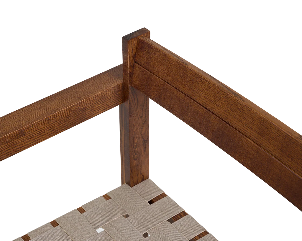 FRAMA - Symmetry Easy Chair | Honey Ash Wood / Oat Fabric