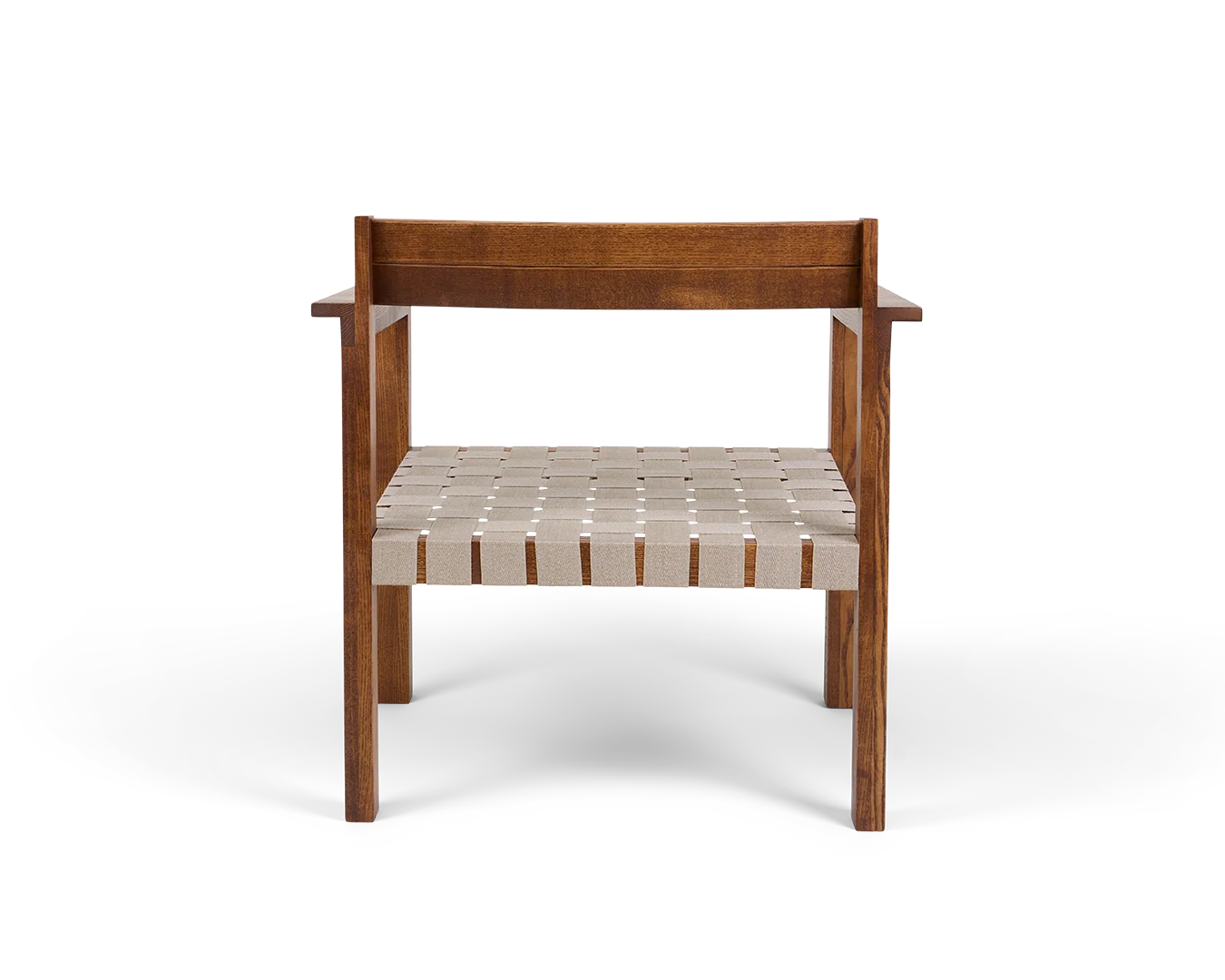 FRAMA - Symmetry Easy Chair | Honey Ash Wood / Oat Fabric