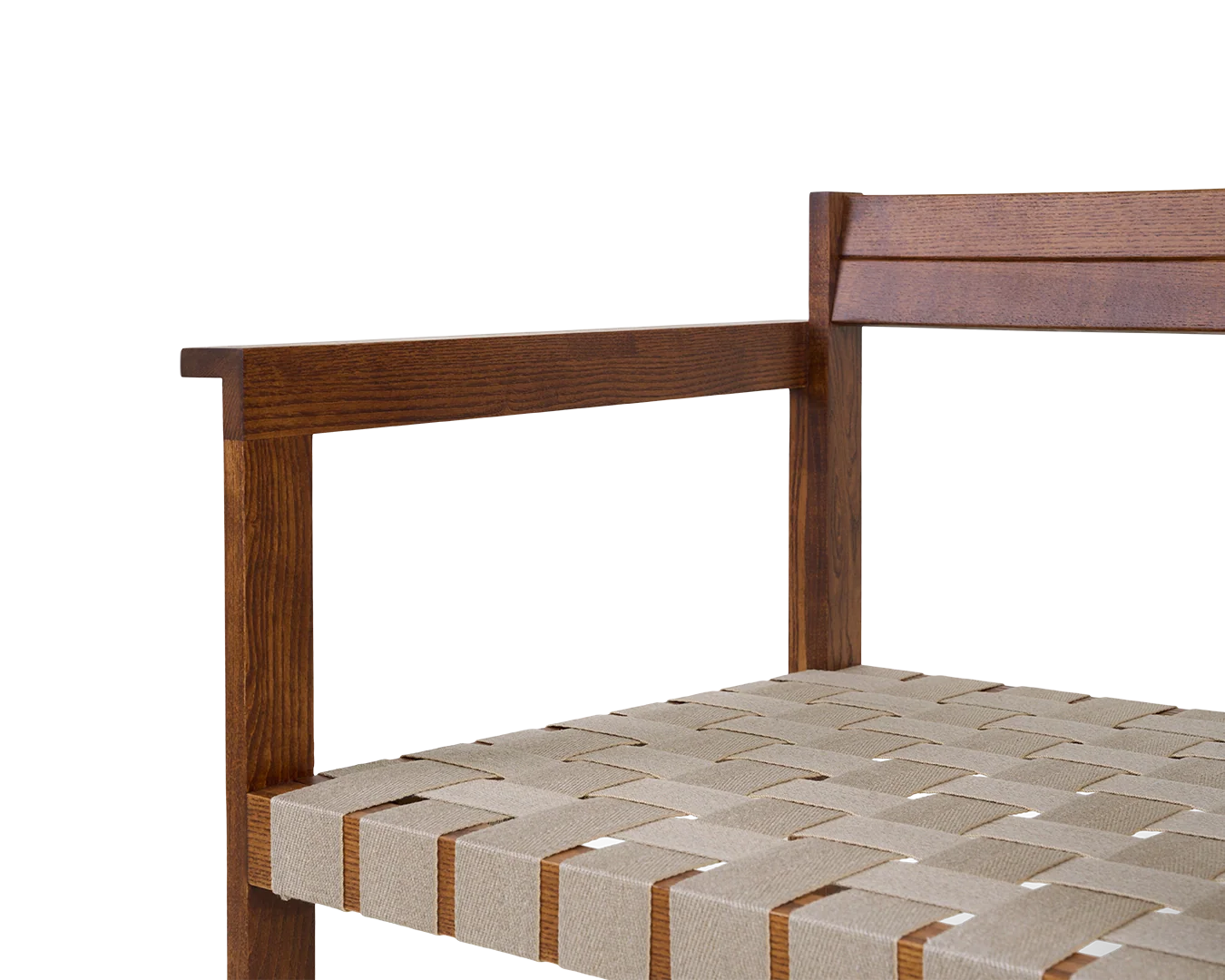 FRAMA - Symmetry Easy Chair | Honey Ash Wood / Oat Fabric