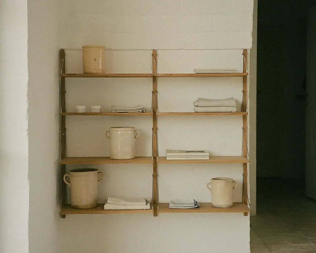 FRAMA - シェルフライブラリー ダブルセクション | ナチュラルオーク | H114.8 / W80