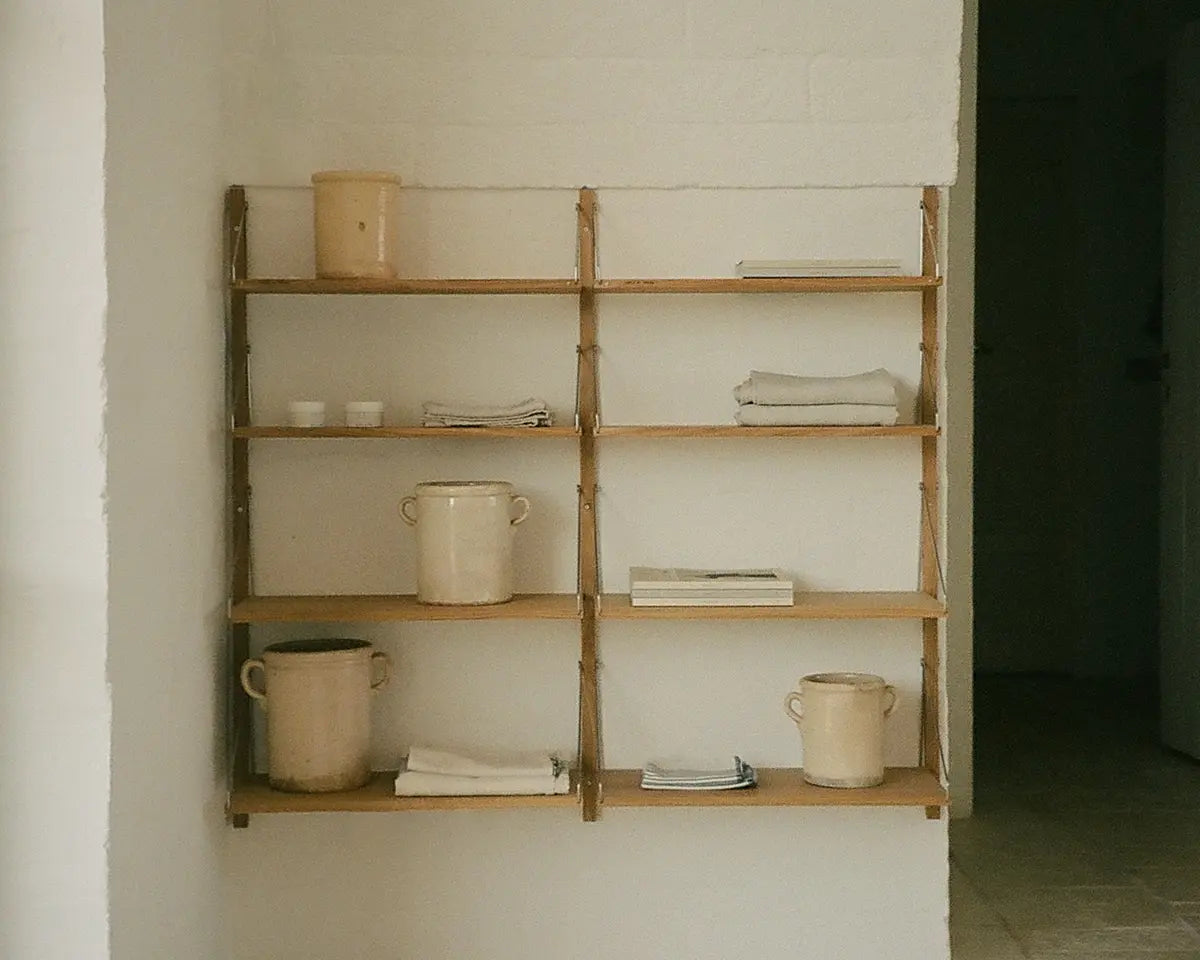 FRAMA - シェルフライブラリー ダブルセクション | ナチュラルオーク | H114.8 / W80